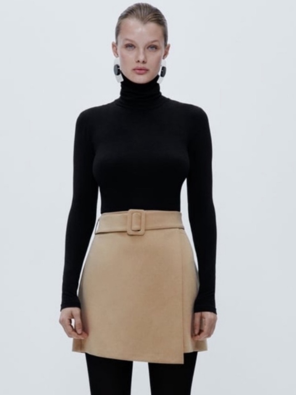 Zara Wrap Front Mini Skirt